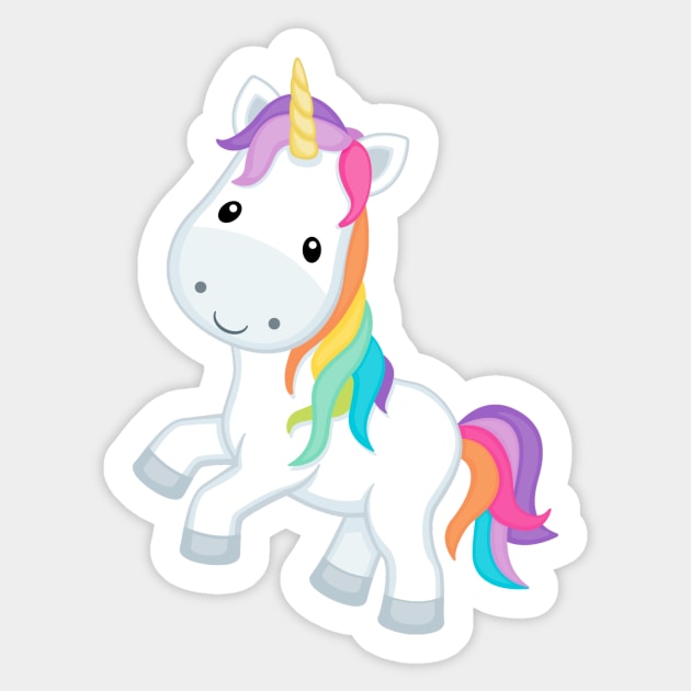 Pretty Unicorn Sticker by ZionFashion